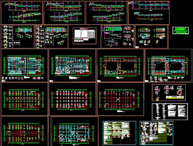 集安钢结构报告厅图纸